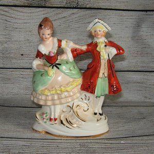 Vintage Coventry Made In USA Porcelain Figurine 5016 Colonial Couple 6.5"